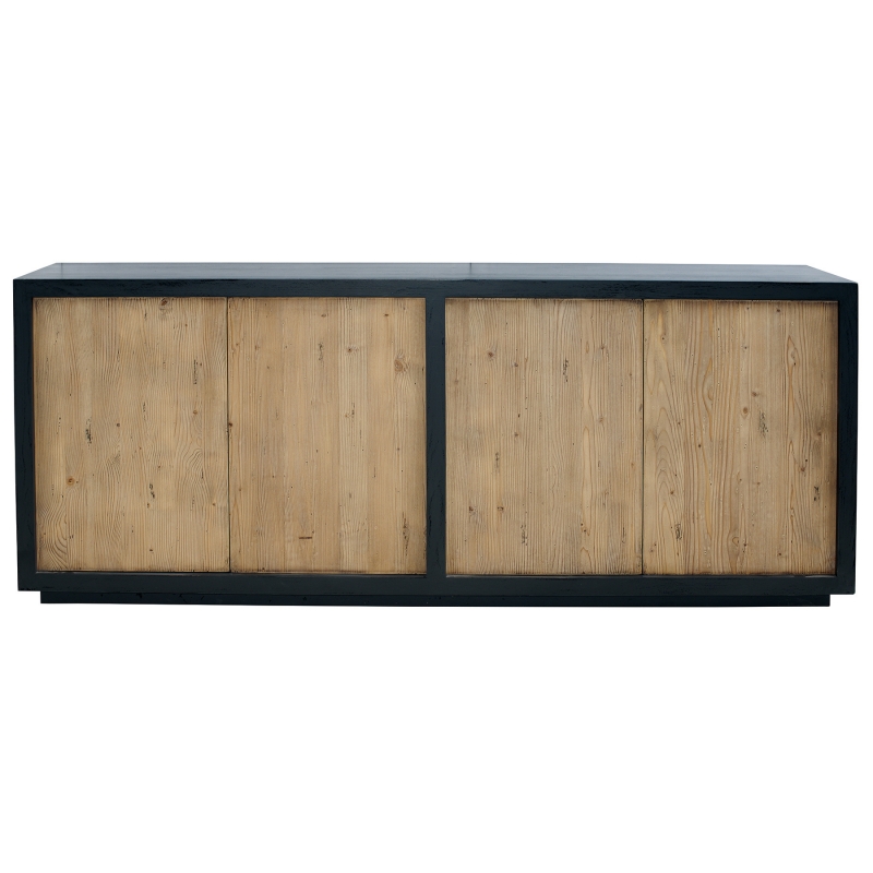 Comoda din lemn brad vechi reconditionat cu usi 220 x 45 x 90 cm DISD781118