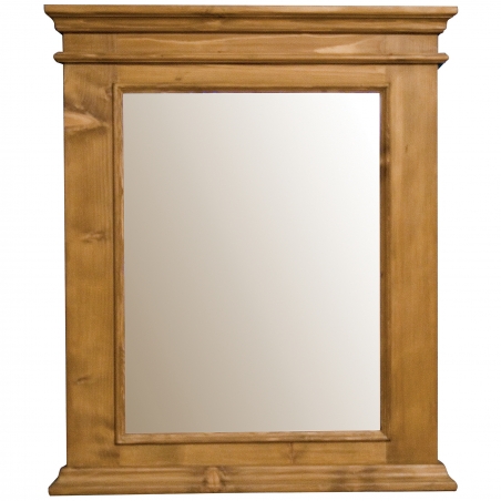 Oglinda vintage cu rama din lemn brad 93 x 110 cm DISD152S1217